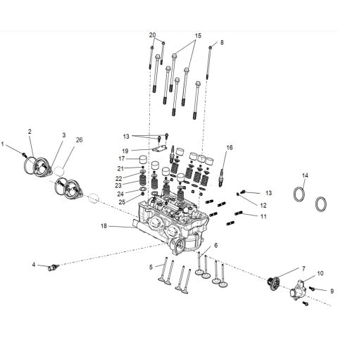 Cylinder head cover sub-assembly