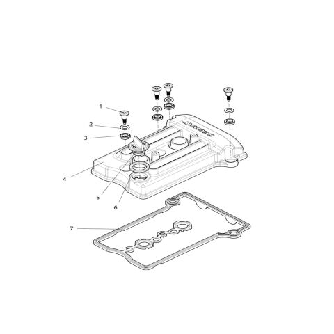 Cylinder head cover sub-assembly