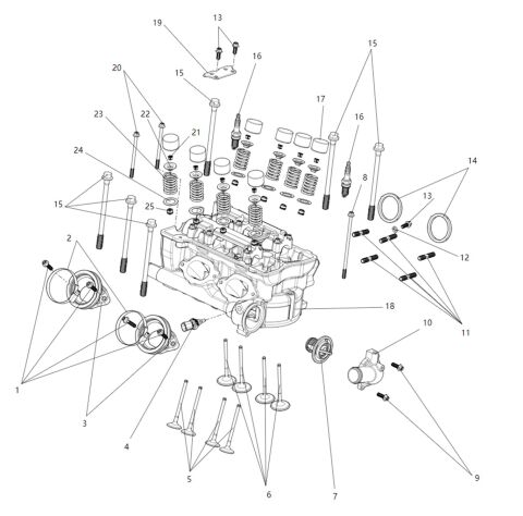 Cylinder head sub-assembly