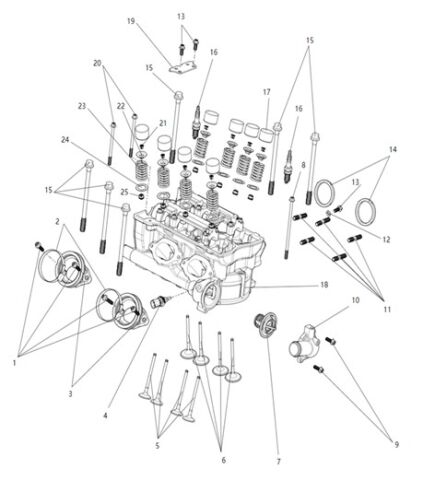 Cylinder head sub-assembly.