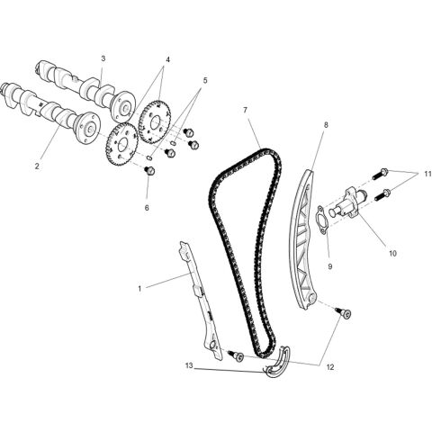 Gas distribution sub-assembly