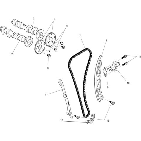Gas distribution sub-assembly