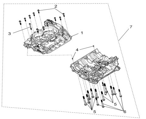Crankcase sub-assembly