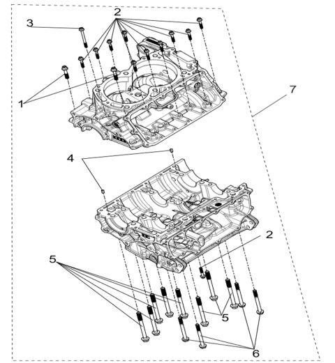 Crankcase sub-assembly