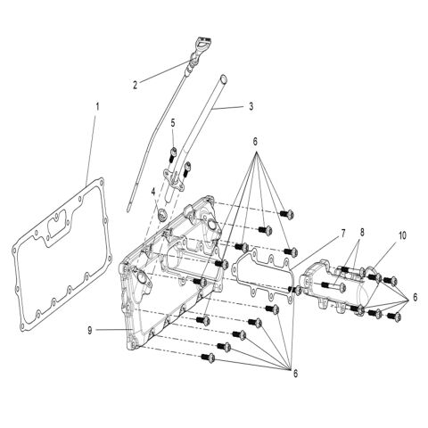 Upper crankcase cover sub-assembly