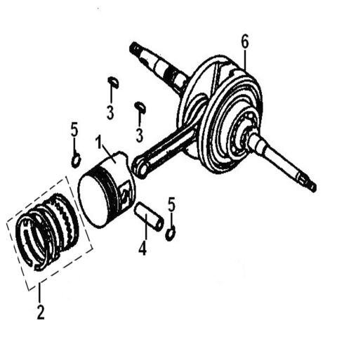 Crankshaft,Conneeting Rod,pistion