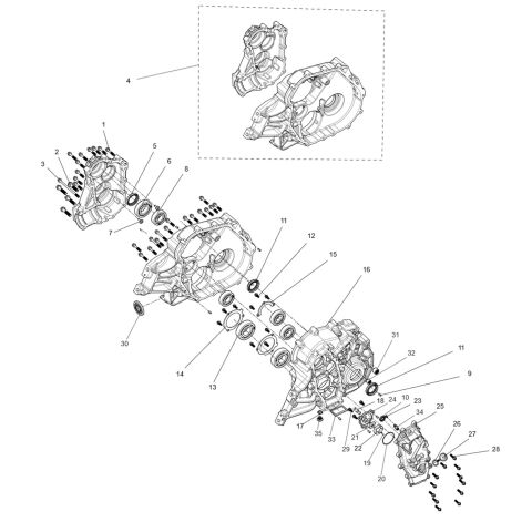 Gearbox combination（with diff)