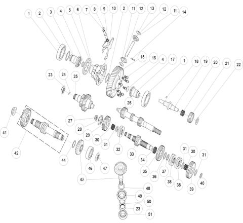 Transmission components（with diff）