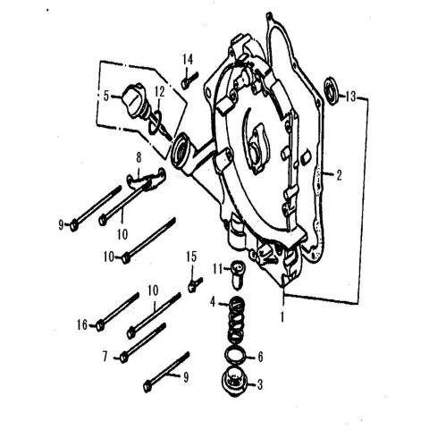 RIGHT CRANKCASE COVER COMP