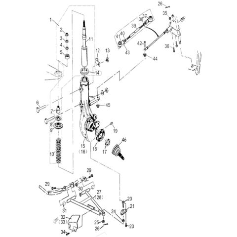SHOCK ABSORBER FRONT