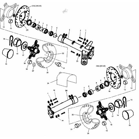 WHEEL REAR（FOR EUROPE AND MECHANICAL BRAKE）