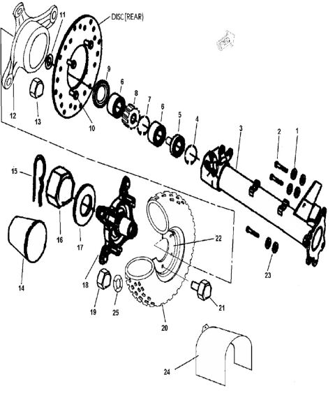 WHEEL REAR (FOR EUROPE)