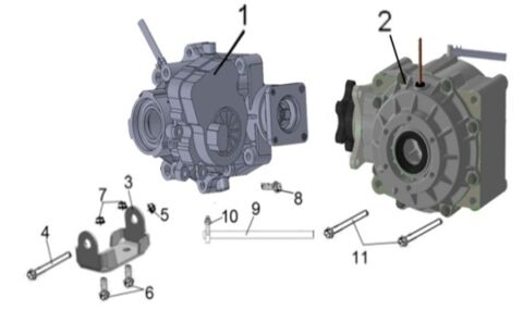 FRONT AND REAR GEAR-BOX