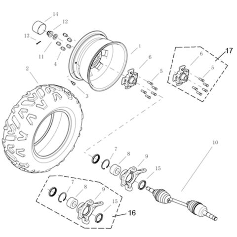 Front Wheel RH Side