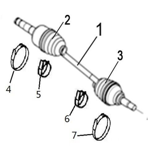REAR LEFT DRIVE AXLE(XL)
