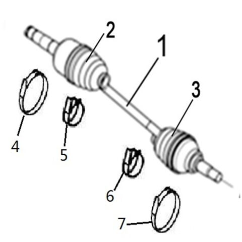 REAR LEFT DRIVE AXLE(XL)