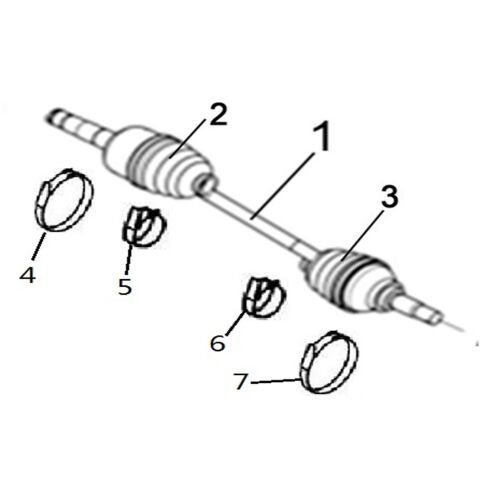 REAR RIGHT DRIVE AXLE（XL）