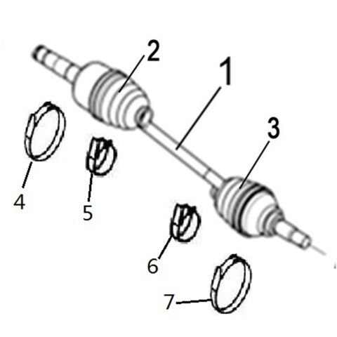 REAR RIGHT DRIVE AXLE（XL）