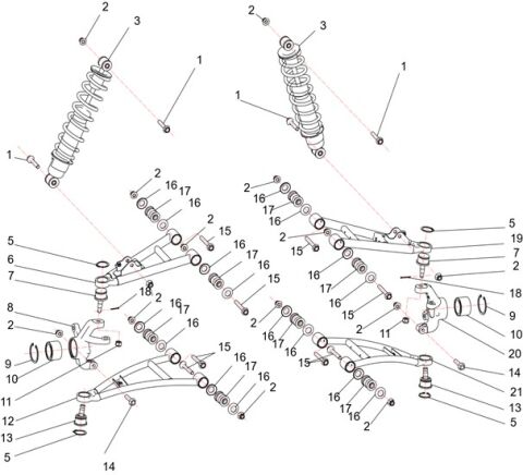 Front suspension system