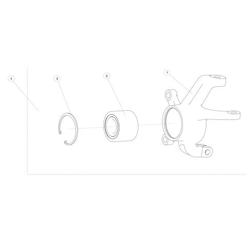 LEFT STEERING KNUCKLE ASSY