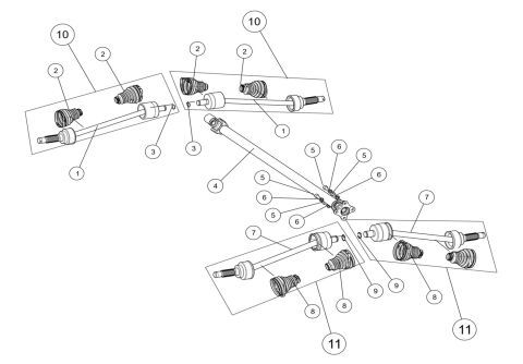 DRIVE SHAFT, NARROW VERSION