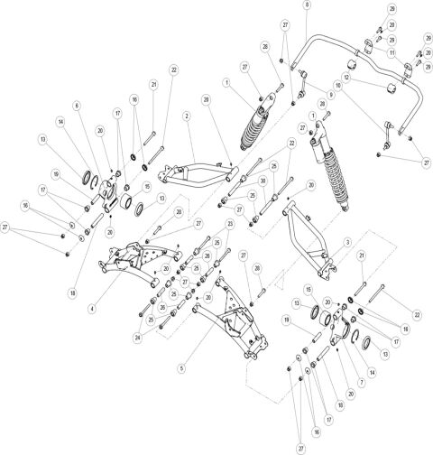 REAR SUSPENSION,WIDE VERSION.