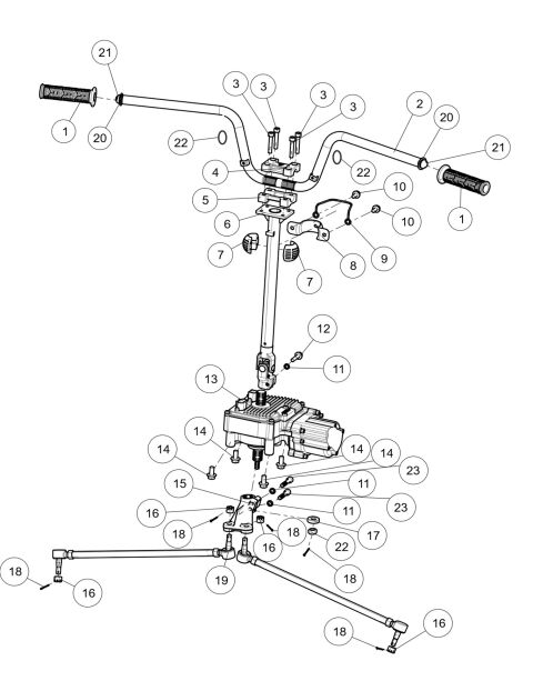 Steering system,wide version.