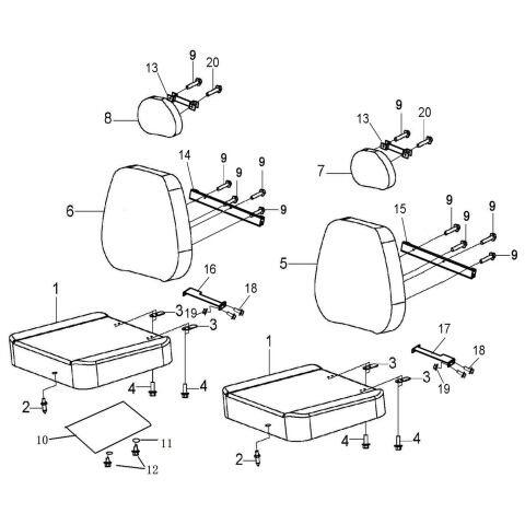 SEAT ASSY FRANCE MODEL