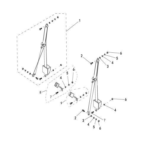 Body, Seat Belt Mounting