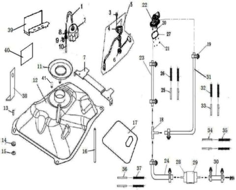 FUEL TANK （FOR DOWN PUMP）