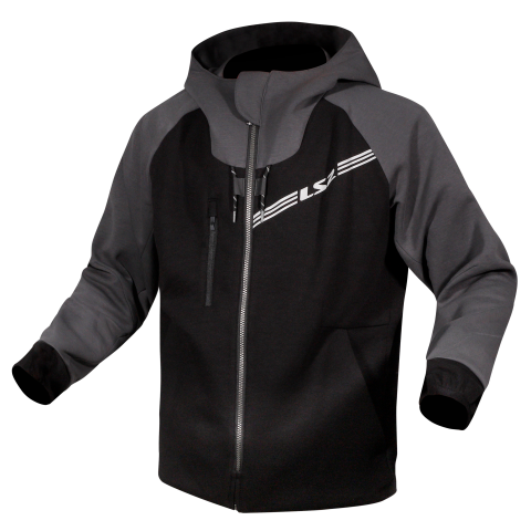 LS2 THROTTLE MAN JACKET BLACK DARK GREY M
