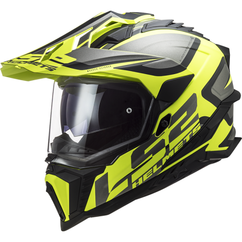 LS2 MX701 EXPLORER ALTER MATT BLACK H-V YELLOW L