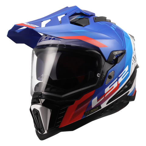 LS2 MX701 EXPLORER HEXA WHITE BLUE RED-06 3XL