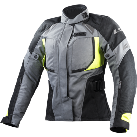 LS2 PHASE LADY JACKET GREY BLACK YELLOW