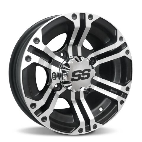ITP SS212, 12x7 (5+2) Machined w/Black 4/110