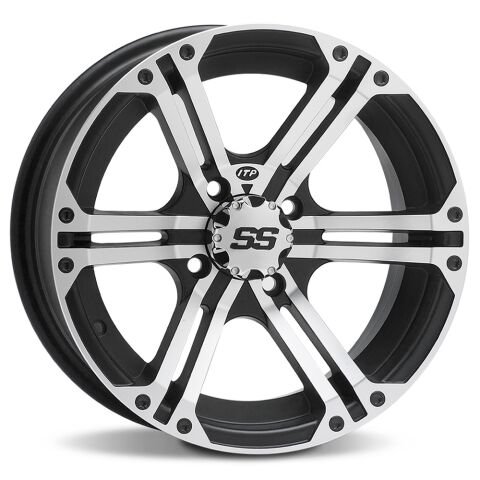 ITP SS212, 14x6 (4+2) Machined w/Black 4/156