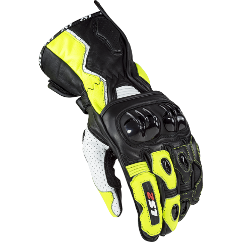 LS2 SWIFT RACING GLOVES BLACK NEON YELLOW