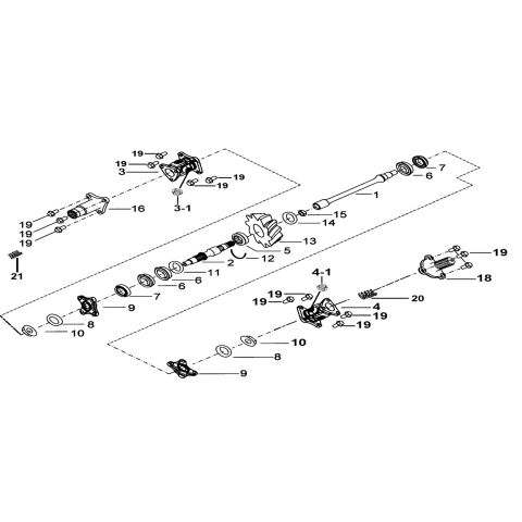 TRANSMISSION SYSTEM ASSY.