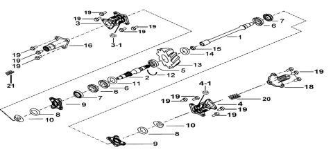 TRANSMISSION SYSTEM ASSY.