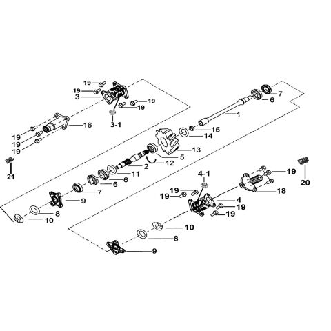 TRANSMISSION SYSTEM ASSY.