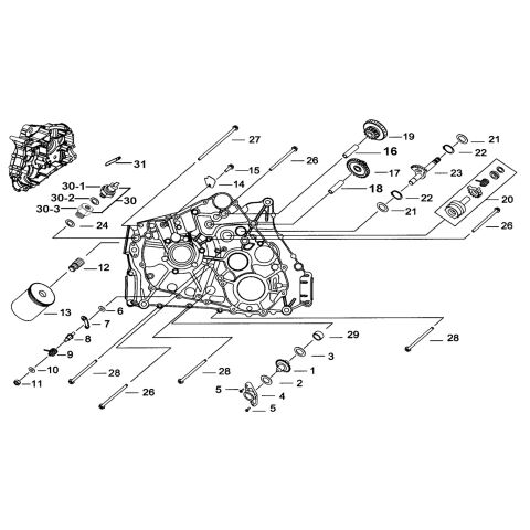 L CRANK CASE ( 1 )