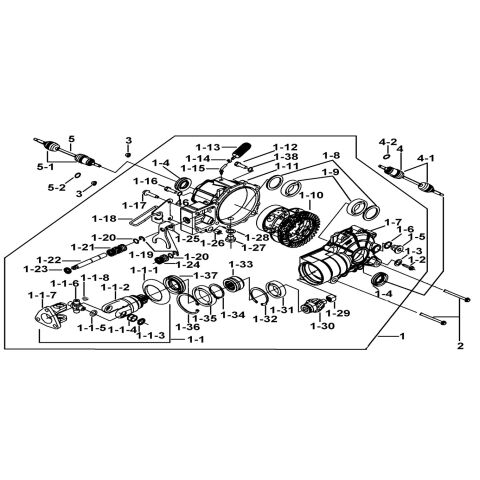 FRONT DIFFERENTIAL ASSY.(FOR NONE LOCK)