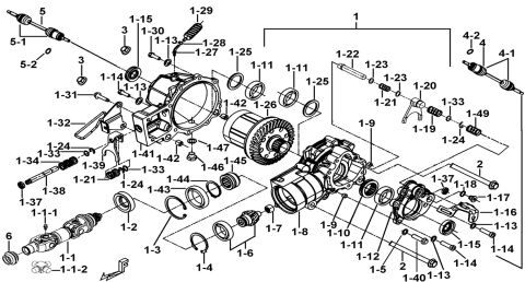 FRONT DIFFERENTIAL ASSY.(FOR LOCK)
