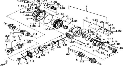 REAR DIFFERENTIAL ASSY.(FOR LOCK)