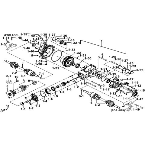 REAR DIFFERENTIAL ASSY.(FOR LOCK)