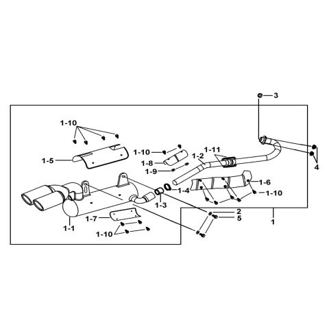 MUFFLER ASSY. (FOR BEFORE 004917 AND AFTER 006938)