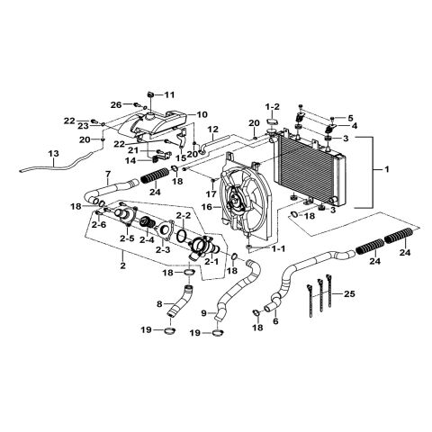 RADIATOR ASSY.、COOLING FAN