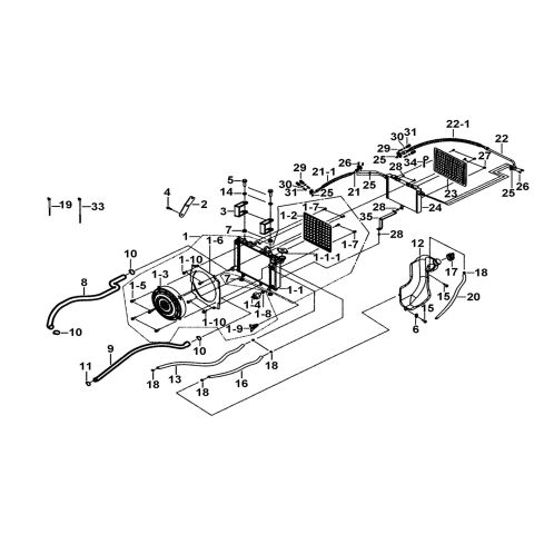 RADIATOR ASSY.、COOLING FAN