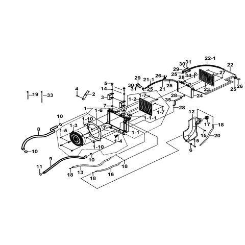 RADIATOR ASSY.、COOLING FAN