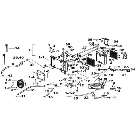 RADIATOR ASSY.、COOLING FAN